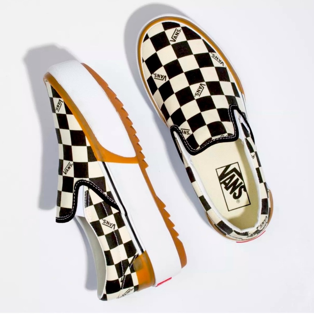VANS Era Stacked Checkered Platform Slip On • RARE!